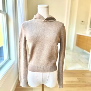 Aritzia Essential Cashmere Shrunken Hoodie - 100% cashmere - XXS petite-friendly